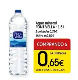 Dialprix Font Vella agua mineral oferta