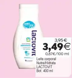 Supermercados Aquí Lactovit leite corporal nutre/hidrata oferta