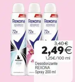 Supermercados Aquí Rexona Desodorante Spray oferta