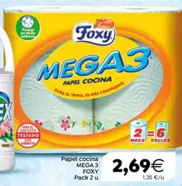 SPAR Foxy papel cocina mega 3 oferta
