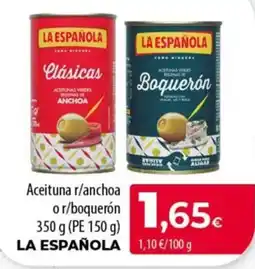SPAR Lanzarote la española aceituna r/anchova o r/boquerón oferta