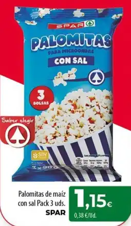 SPAR Lanzarote spar palomitas para microondas con sal oferta