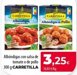 SPAR Lanzarote Carretilla albóndigas con salsa de tomate o de pollo oferta