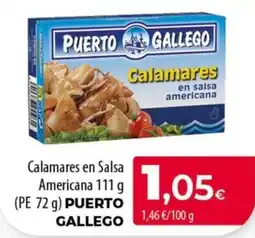 SPAR Lanzarote Puerto Gallego calamares en salsa americana oferta