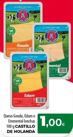 SPAR Lanzarote Castillo de holanda queso gouda edam emmental lonchas oferta