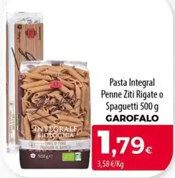 SPAR Lanzarote Garofalo pasta integral penne ziti rigate o spagueti oferta