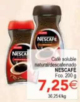SPAR Nescafe cafe soluble natural/descafeinado oferta