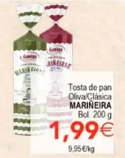 SPAR Tosta de pan Oliva/Clásica MARIÑEIRA oferta