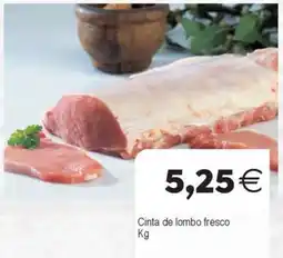 Supermercados Aquí Cinta de lombo fresco oferta