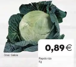 Supermercados Aquí Repolo rizo oferta