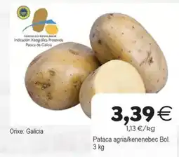 Supermercados Aquí Patata agria/kenenenebec Bol. oferta
