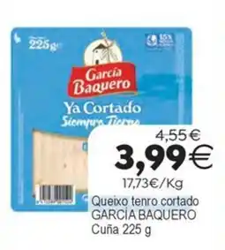 Supermercados Aquí García Baquero queixo tenro cortado oferta
