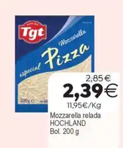Supermercados Aquí Tgt mozzarella pizza especial oferta