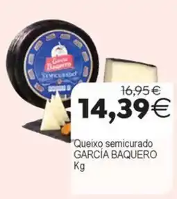 Supermercados Aquí García Baquero queixo semicurado oferta