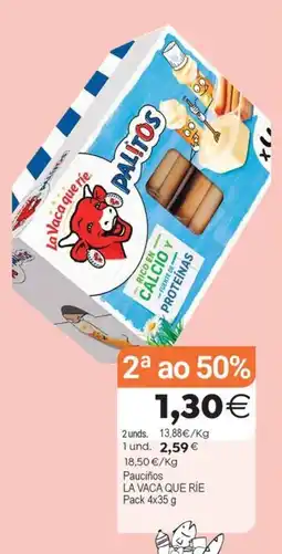 Supermercados Aquí la vaca que ríe palitos oferta