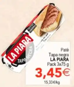 SPAR La Piara tapa negra oferta