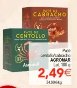SPAR Agromar paté centollo/cabracho oferta