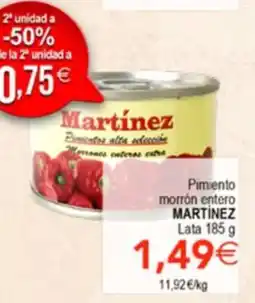 SPAR Martínez pimiento morrón entero oferta