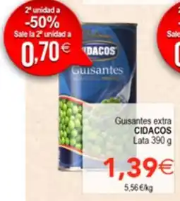 SPAR Cidacos guisantes extra oferta