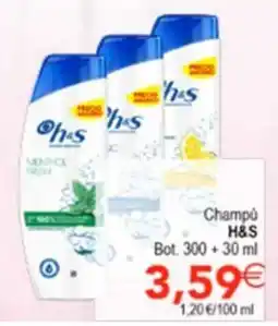 SPAR H&S champú oferta