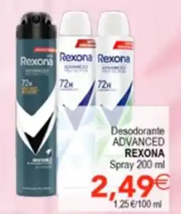 SPAR Rexona Desodorante Advanced Spray oferta