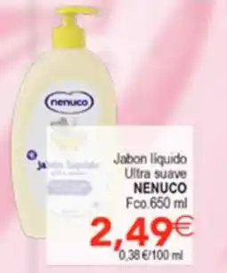 SPAR Nenuco jabon liquido ultra suave oferta
