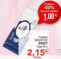 SPAR DODOT toallitas sensitive oferta