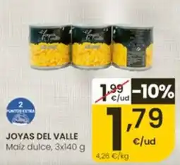 Eroski Joyas del Valle Maíz dulce oferta