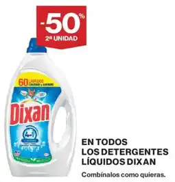 Hipercor Dixan detergentes líquidos oferta