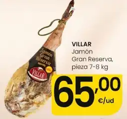 Eroski Villar jamón gran reserva oferta