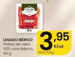 Eroski Legado Ibérico paleta de cebo oferta
