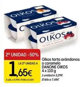 Dialprix Danone Oikos tarta arándanos o caramelo oferta