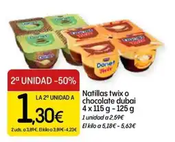 Dialprix Danet natillas twix o chocolate dubai oferta