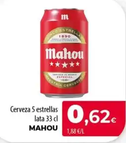 SPAR Lanzarote Mahou cerveza 5 estrellas oferta