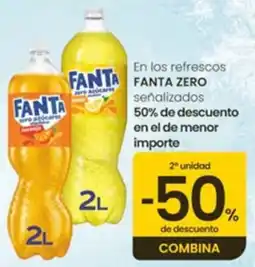 Eroski Fanta zero azúcares oferta