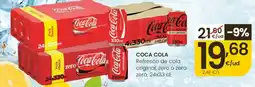 Eroski Coca Cola Refresco de cola original, zero o zero zero oferta