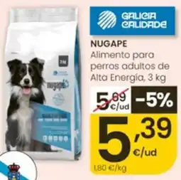 Eroski Nugape alimento para perros adultos de alta energía oferta