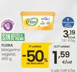 Eroski Flora margarina vegetal oferta