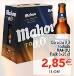 SPAR Mahou cerveza 0,0 tostada oferta