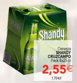 SPAR Shandy Cruzcampo cerveza oferta