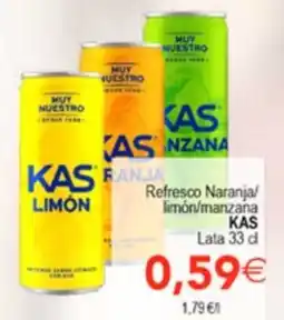 SPAR Kas refresco naranja/limón/manzana oferta