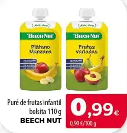 SPAR Lanzarote Beech Nut puré de frutas infantil oferta