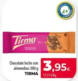 SPAR Lanzarote Tirma chocolate leche con almendras oferta