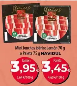 SPAR Lanzarote Navidul mini lonchas ibérico jamón oferta