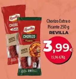 SPAR Lanzarote Revilla chorizo extra o picante oferta