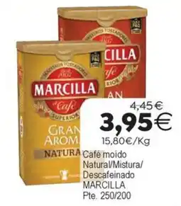 Supermercados Aquí Marcilla café natural oferta