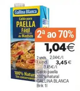 Supermercados Aquí Gallina Blanca caldo paella facil de marisco oferta