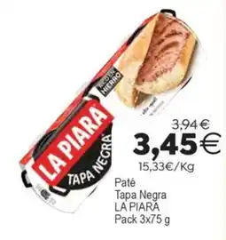 Supermercados Aquí La Piara paté tapa negra oferta