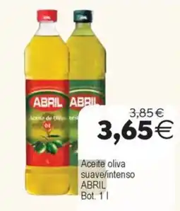 Supermercados Aquí Abril aceite oliva suave/intenso oferta