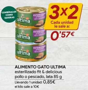 Ultima alimento gato esterilizado fit & delicious